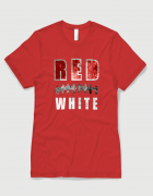 Μπλουζάκι με στάμπα Red White