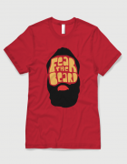 Μπλουζάκι με στάμπα Fear the beard