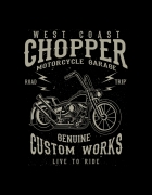 Μπλουζάκι με στάμπα West coast chopper