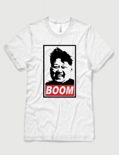 Μπλουζάκι με τύπωμα Boom Μπλουζάκι με τύπωμα Boom