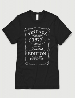 Μπλουζάκι με τύπωμα Vintage One of a Kind 1977