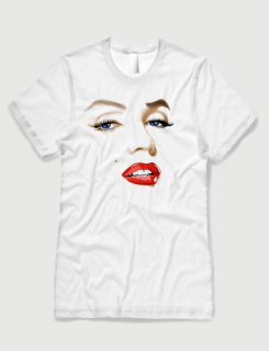 ανδρικό t-shirt λευκό με στάμπα Marilyn ανδρικό t-shirt λευκό με στάμπα Marilyn