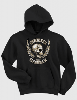 Hoodied φούτερ με στάμπα Bad to the bone Hoodied φούτερ με στάμπα Bad to the bone