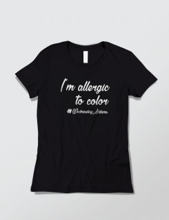 Μπλουζάκι με τύπωμα I'm Allergic to Color