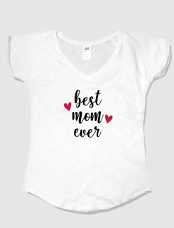 Μπλουζάκι με τύπωμα Best mom ever