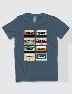 Μπλουζάκι με τύπωμα Cassette Tapes