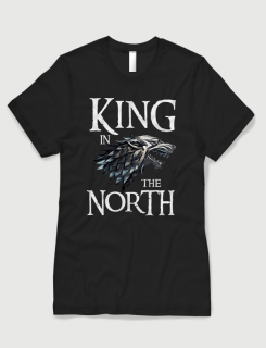 Μπλουζάκι με στάμπα King of the North Μπλουζάκι με στάμπα King of the North