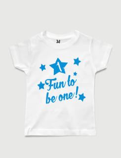 Μπλουζάκι με στάμπα Fun to be one!