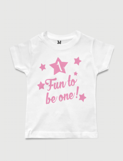 Μπλουζάκι με στάμπα Fun to be one! Μπλουζάκι με στάμπα Fun to be one!