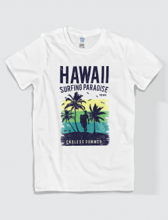 Μπλουζάκι με τύπωμα Hawaii Surfing Paradise
