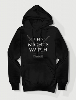 Hoodied φούτερ με στάμπα The night's watch
