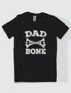 Μπλουζάκι με τύπωμα Dad to the Bone