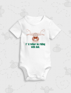 Μπλουζάκι με στάμπα Riding with dad