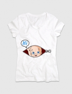 Μπλουζάκι με τύπωμα Hi