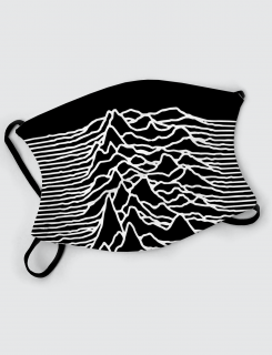 Μάσκα με εκτύπωση Unknown Pleasures