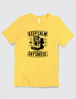 Μπλουζάκι με τύπωμα Keep Calm and say Cheese