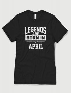 Μπλουζάκι με στάμπα Queens are born in April