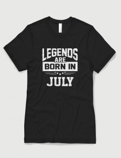 Μπλουζάκι με στάμπα Legends are born in July