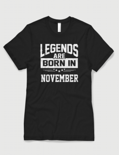 Μπλουζάκι με στάμπα Legends are born in November