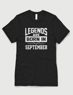 Μπλουζάκι με στάμπα Legends are born in September