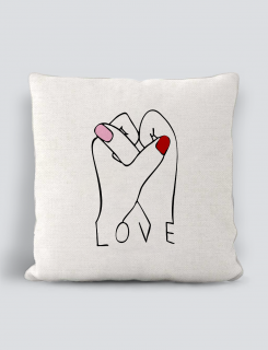 Μαξιλάρι με τύπωμα LOVE