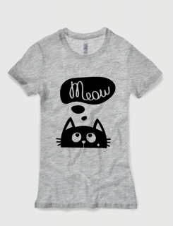 Μπλουζάκι με τύπωμα Meow