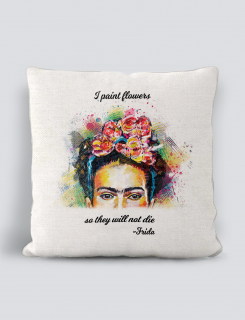 Μαξιλάρι με τύπωμα Frida Flowers