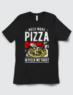 Μπλουζάκι με τύπωμα Need more pizza!