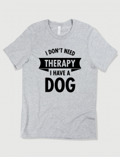 Μπλουζάκι με τύπωμα Dog therapy