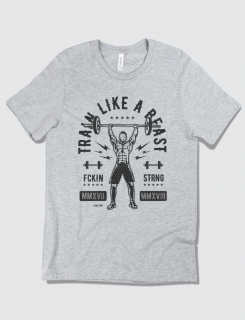 Μπλουζάκι με τύπωμα Train like a beast