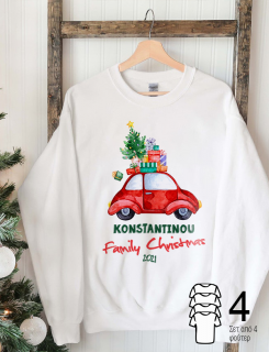 Φουτεράκια με τύπωμα Family Christmas