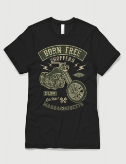 Μπλουζάκι με στάμπα Born Free Choppers