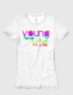 Μπλουζάκι με στάμπα Young and wild