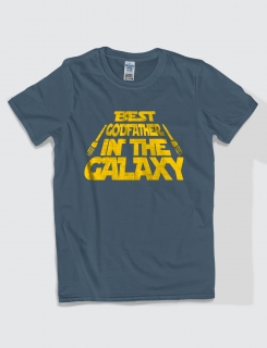 Μπλουζάκι με τύπωμα Best godfather in the galaxy