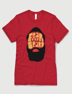 Μπλουζάκι με στάμπα Fear the beard