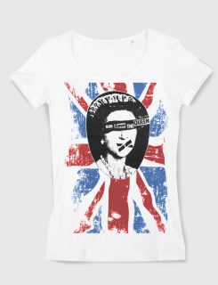 Μπλουζάκι με στάμπα God save the queen