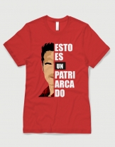 Ανδρικό t-shirt κόκκινο με στάμπα Esto es un Patriarcado