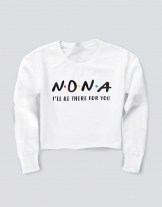 Girlie Cropped Sweat με στάμπα Νονά I'll be there for you