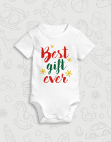 παιδικό φορμάκι με τύπωμα Best gift ever