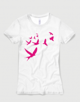 Μπλουζάκι με στάμπα Flying Birds
