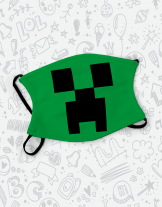 Μάσκα παιδική με τύπωμα Creeper