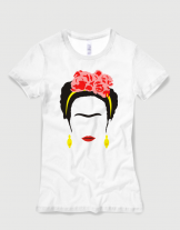 Μπλουζάκι με στάμπα Frida Kahlo