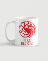 Κούπα κεραμική με τύπωμα Fire and Blood