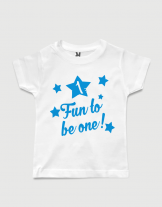Μπλουζάκι με στάμπα Fun to be one!