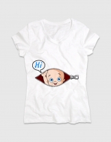 Μπλουζάκι με τύπωμα Hi