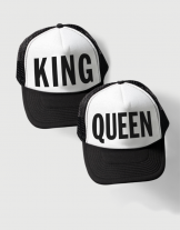 Καπέλα με εκτύπωση King Queen Simple