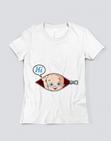 Μπλουζάκι με τύπωμα Hi