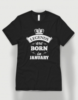 Μπλουζάκι με στάμπα Legends are born in January