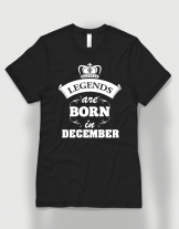 Μπλουζάκι με στάμπα Legends are born in December