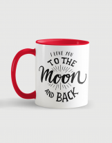 Κούπα κεραμική με τύπωμα Love to the moon and back